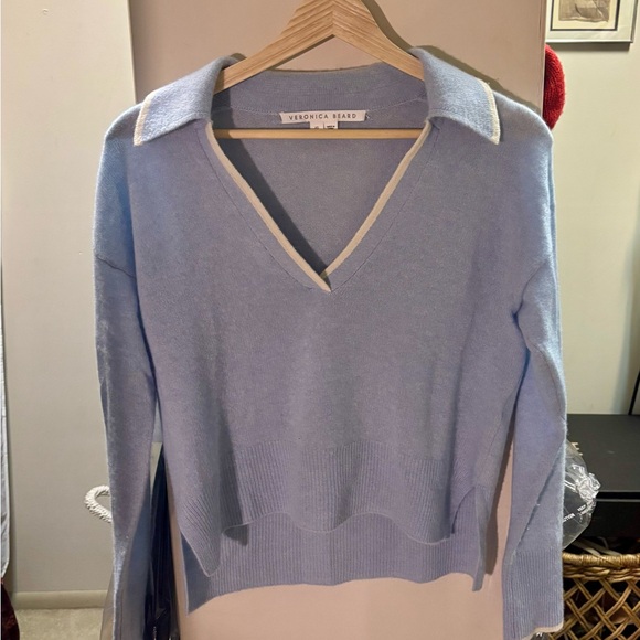 Veronica Beard Koko Cashmere V-Neck Sweater XS - Picture 2 of 4